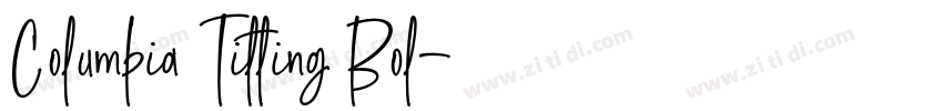 Columbia Titling Bol字体转换
